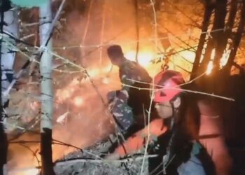 Gunung Orak-Arik Trenggalek Terbakar 