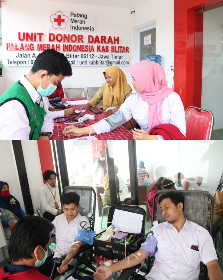 Sambut HUT Korpri Ke – 52 Ratusan ASN Kab. Blitar Ikuti Donor Darah