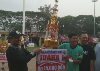 Kecamatan Kandat Juara Piala Bung Karno Kabupaten Kediri 2023