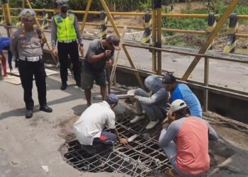 Hore!..Jembatan Plengkung Pogalan Trenggalek Dibuka Kembali