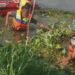 Kodim 0809 Kediri Bersama Personel Gabungan Bersih-bersih Sungai Brantas