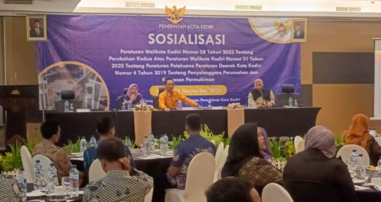 Dinas Perkim Kota Kediri Gencarkan Sosialisasi Peraturan Walikota Kediri Nomor 58