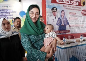 Pj Ketua TP PKK Eka Haryati Taruna pantau langsung Pelaksanaan Sub PIN Polio di Kecamatan Pace