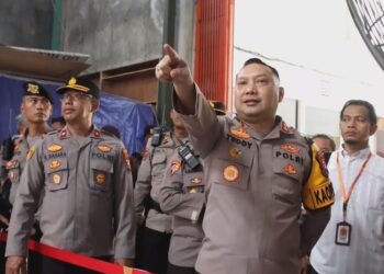 Tinjau Lokasi Gudang Logistik Pemilu, Kapolres Kediri Kota Pastikan Keamanan Setiap Tahapan Pemilu