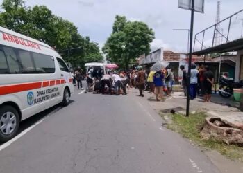 Laka Terekam CCTV Di Nganjuk 4 Korban Luka