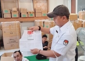 KPU Kota Kediri Selesaikan proses Penyortiran dan Pelipatan Surat Suara Lebih Cepat