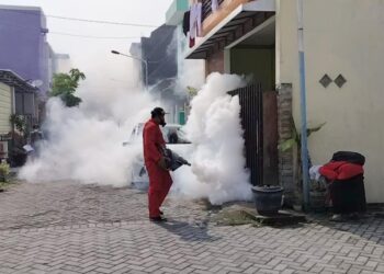 Dinas Kesehatan Kota Kediri Gelar Foging di 3 Lokasi Berbeda Bersama Puskesmas dan Kelurahan
