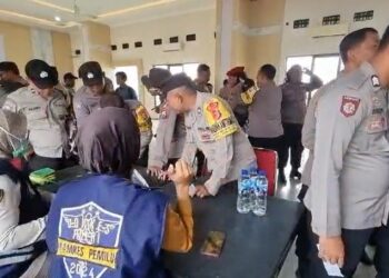 504 Polisi Jaga TPS Diperiksa Kesehatannya