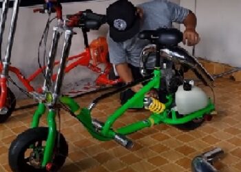 Unik Pembuatan Scooter Dari Mesin Potong Rumput