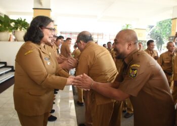 PJ Wali Kota Kediri Zanariah Halal Bihalal Dengan Jajaran Pemerintah Kota Kediri