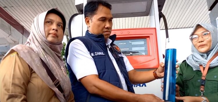 Satreskrim Polres Trenggalek Sidak Stok BBM Jelang Lebaran