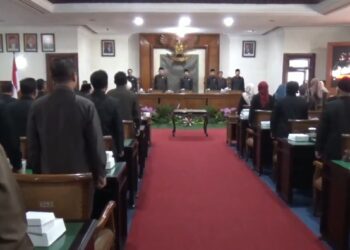 Rapat Paripurna Penetapan Ranperda  Dan Penyampaian Rekomendasi LKPJ Bupati Tulungagung Ta 2024