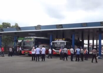 Pemeriksaan Kelayakan Angkutan Lebaran Di Tulungagung