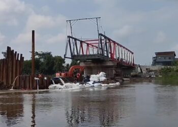 DPRD Pantau Pengerjaann Jembatan Jongbiru Agar Segera Dapat Beroperasi