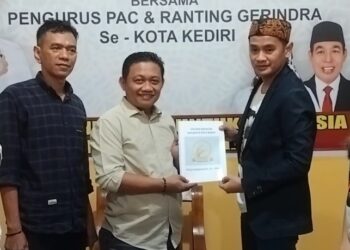 Politisi Partai Gerindra Reza Darmawan Daftar Bacawali Kota Kediri