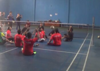 Jelang Peparprov , Atlet Bola Voly Disabilitas Tulungagung,  Berlatih Serius
