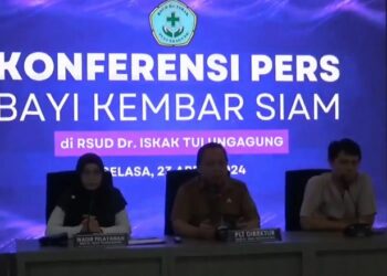 Pertumbuhan dan Kesehatan Stabil, Pasien Bayi Kembar Siam di Tulungagung Dipulangkan