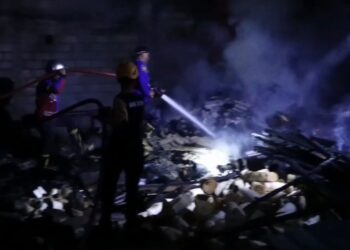 Gudang Kendang Jimbe di Kota Blitar Ludes Terbakar