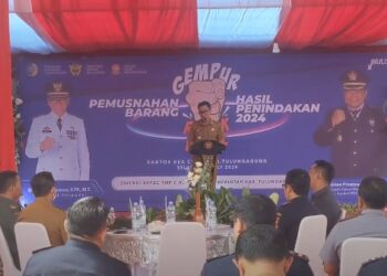 Jutaan, Batang Rokok Ilegal Tanpa Pita Cukai di Tulungagung, Dimusnahkan Bea Cukai 
