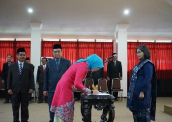 Pj Wali Kota Kediri Lantik 2 Pejabat Pimpinan Tinggi Pratama dan 16 Pejabat Fungsional Pemerintah Kota Kediri