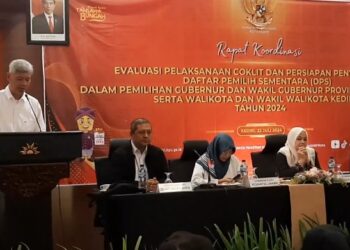 KPU Kota Kediri Gelar Evalusi Coklit dan Penyusunan DPS Dalam Pilkada Serentak 2024