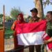 Sambut HUT RI Ke- 79, Wartawan Di Tulungagung Bagikan Bendera Merah Putih Pada Warga