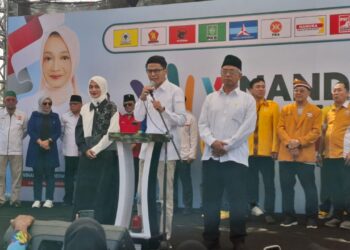 Deklarasi Vinanda dan Gus Qowim Di Alun-Alun Kota Kediri, Usung Tema Kerakyatan dan Kemapanan