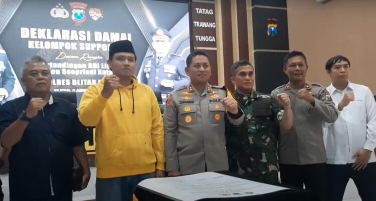 Deklarasi Damai Suporter Jelang Arema FC VS Dewa United Di Blitar