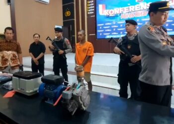 Maling Spesialis Aerator Di Blitar Berhasil Diamankan Polisi
