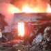 Diduga Konsleting Listrik, Gudang Rongsok di Gogorante, Ngasem, Kediri, Terbakar