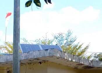 Wujudkan Net Zero Karbon, Dinas PKPLH Mulai Pasang Panel Surya Di Green Park Trenggalek