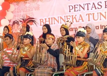 Meriahkan HUT Ke-79 RI, Puluhan Pelajar SLB Campurdarat Tulungagung Mengelar Karya P5
