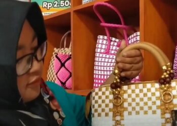 Ibu Rumah Tangga Ini Mampu Menghasilkan Puluhan Juta Rupiah Dari Usaha Bisnis Tas Anyamannya