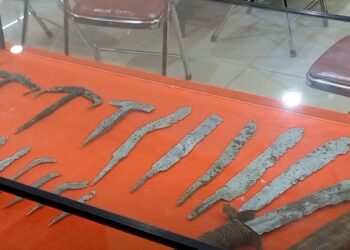 Ratusan Senjata Pusaka Dari Berbagai Zaman Dipamerkan Di Trenggalek