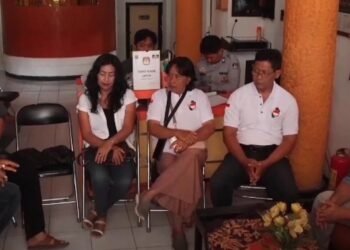 Belasan warga Kabupaten Kediri Suarakan Netralitas KPU