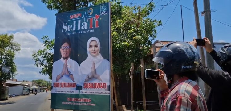 Cantumkan Logo Pemkab Tulungagung Tanpa Ijin Baliho Bacakada Terancam Di Tertibkan  