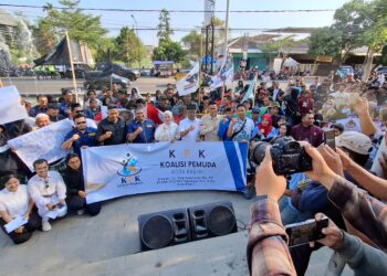 Koalisi Pemuda Kota Kediri Gelar Deklarasi Dukungan Untuk Vinanda dan Gus Qowim