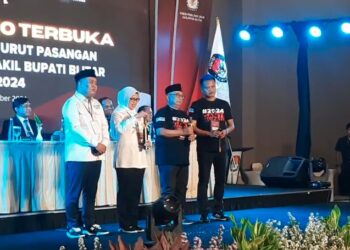 Berikut Hasil Undian Nomor Urut Calon Bupati Blitar