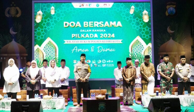 Polres Kediri Kota Gelar Doa Bersama Untuk Pilkada Aman dan Damai