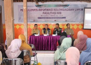 Satgas TMMD 122 Kodim 0809/Kediri Bersama Dinas Koperasi dan UKM Jatim Gelar Penyuluhan UMKM