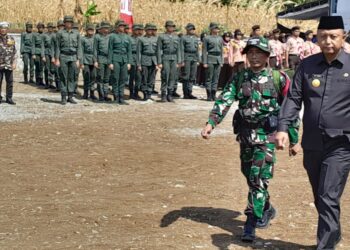 TMMD ke-122 Resmi Dibuka Di Desa Pagung Kecamatan Semen Kabupaten Kediri