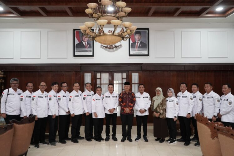 Pj Bupati Nganjuk Sambut Kunjungan Kakanwil BPN Jatim dan Kepala BPN se-Eks Karesidenan Kediri