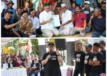 Dua Paslon Bupati Kediri Mulai Keliling Desa Untuk Merebut Hati Warga Kabupaten Kediri