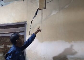 Puluhan Rumah di Trenggalek Retak-Retak Akibat Bencana Alam