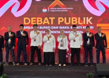 Debat Publik Terakhir Calon Bupati dan Calon Wakil Bupati Kediri Sukses Digelar KPU Kabupaten Kediri