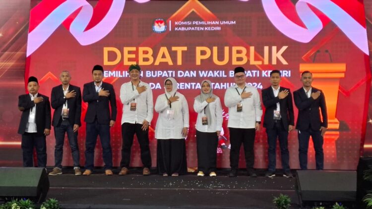 Debat Publik Terakhir Calon Bupati dan Calon Wakil Bupati Kediri Sukses Digelar KPU Kabupaten Kediri