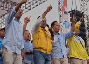 Kampanye Akbar Gatut Sunu Wibowo dan Ahmad Baharudin di Tulungagung Dihadiri Oleh Ribuan Orang