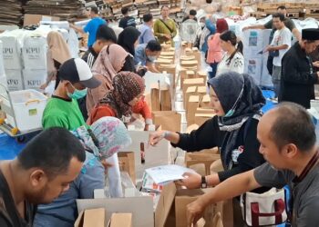 Persiapan Logistik Pilkada, KPU Kota Kediri Mulai Proses Setting dan Packing