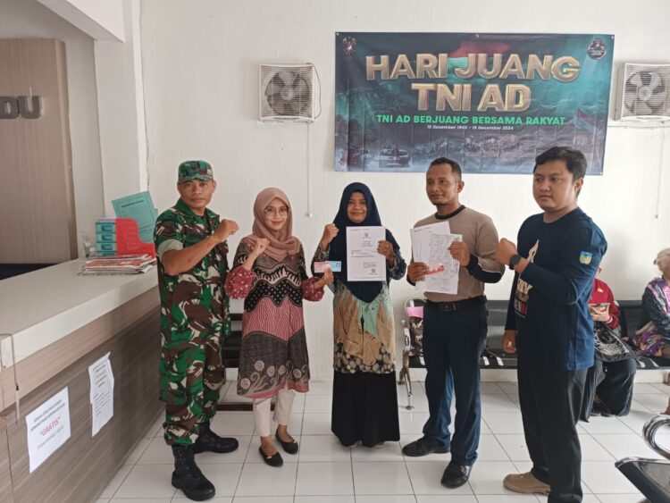 Kolaborasi Pelayanan Akta Kelahiran Dinas Kependudukan dan Pencatatan Sipil Kabupaten Kediri dengan Babinsa jajaran KODIM 0809/Kediri