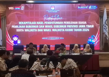 KPU Kota Kediri Gelar Rapat Pleno Terbuka Rekapitulasi Hasil Penghitungan Suara Pilkada Serentak 2024